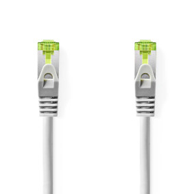 CCGL85420GY100 Cat7 netwerkkabel | s/ftp | rj45 male | rj45 male | 10.0 m | snagless | rond | lszh | grijs | label