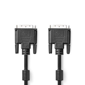 CCGP32001BK100 Dvi-kabel | dvi-d 24+1-pins male | dvi-d 24+1-pins male | 2560x1600 | vernikkeld | 10.0 m | recht | 