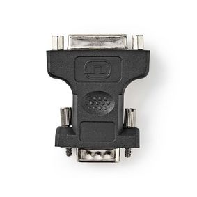 CCGP32901BK Vga-adapter | vga male | dvi-i 24+5-pins female | vernikkeld | recht | abs / metaal | zwart | envelo