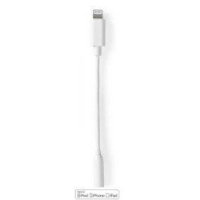 CCGP39950WT01 Lightning-adapter | apple lightning 8-pins | 3,5 mm female | vernikkeld | 0.10 m | rond | tpe