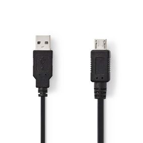 CCGP60400BK20 USB 2.0-Kabel | A Male - Micro-A Male | 2,0 m | Zwart