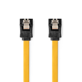 CCGB73250YE05 Sata kabel | 6 gbps | sata 7-pins female | sata 7-pins female | vernikkeld | 0.50 m | plat | pvc | g