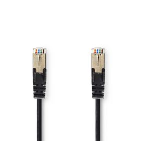 CCGP85121BK150 Cat5e netwerkkabel | sf/utp | rj45 male | rj45 male | 15.0 m | rond | pvc | zwart | envelop