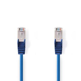 CCGP85121BU025 CAT5e-Kabel | SF/UTP | RJ45 (8P8C) Male | RJ45 (8P8C) Male | 0.30 m | Rond | PVC | Blauw | Polybag