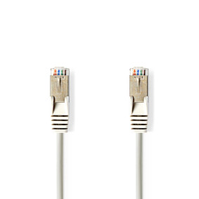 CCGP85121GY15 Cat5e netwerkkabel | sf/utp | rj45 male | rj45 male | 1.50 m | rond | pvc | grijs | envelop