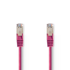 CCGP85121PK200 Cat5e netwerkkabel | sf/utp | rj45 male | rj45 male | 20.0 m | rond | pvc | roze | polybag