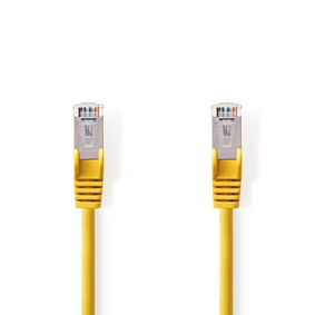 CCGP85121YE025 CAT5e-Kabel | SF/UTP | RJ45 (8P8C) Male | RJ45 (8P8C) Male | 0.30 m | Rond | PVC | Geel | Polybag
