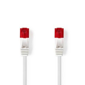 CCGP85215WT30 Cat6 netwerkkabel | rj45 male | rj45 male | u/utp | 3.00 m | snagless | plat | pvc | wit | envelop