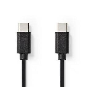 CCGT60700BK10 Usb-kabel | usb 2.0 | usb-c™ male | usb-c™ male | 7.5 w | 480 mbps | vernikkeld | 1.00 m