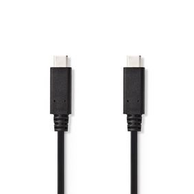 CCGT64750BK10 Usb-kabel | usb 3.2 gen 2 | usb-c™ male | usb-c™ male | 15 w | 10 gbps | vernikkeld | 1.