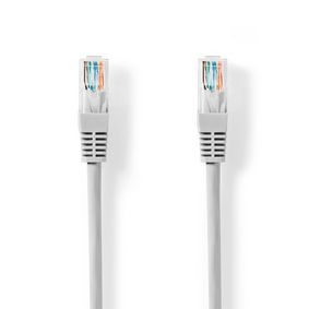 CCGT85100GY100 Cat5e netwerkkabel | u/utp | rj45 male | rj45 male | 10.0 m | rond | pvc | grijs | label