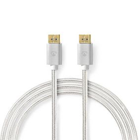 CCTB37014AL20 Displayport-kabel | displayport male | displayport male | 8k@60hz | verguld | 2.00 m | rond | gevloc