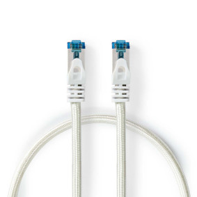 CCTB85321AL05 Cat6a netwerkkabel | s/ftp | rj45 male | rj45 male | 0.50 m | snagless | rond | gevlochten / pvc | z