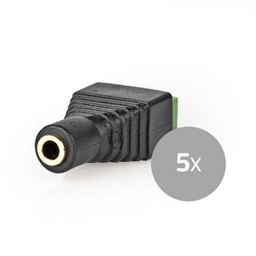 CCTVCF50BK5 Cctv-security connector | 3-voudig aansluitblok | 3,5 mm jack female | female | groen / zwart