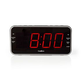 CLAR004BK Digitale wekkerradio | led-scherm | 1x 3,5 mm audio-input | tijdprojectie | am / fm | snoozefunctie 