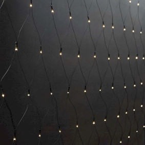 CLLN160 Decoratieve net verlichting | warm wit | 160 led's | 2 x 1 m | licht effecten: 7 | binnen & buiten |