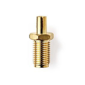 CSGP02120GD Sma-adapter | sma female | ts9 | verguld | 50 ohm | recht | koper | goud | 2 stuks | envelop