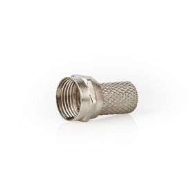 CSVC41908ME F-connector | recht | male | vernikkeld | 75 ohm | twist-on | diameter kabelinvoer: 7.5 mm | zink le