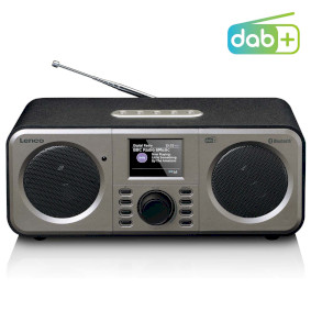 DAR-030BK Stereo dab+ fm-radio met bluetooth® zwart