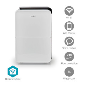 DEHU30WTW Smartlife luchtontvochtiger | wi-fi | 30 l/dag | ontvochtiging / continu / was drogen / ventilatie |