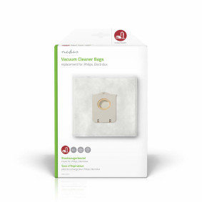 DUBG220AEP4 Stofzuigerzak | 4 stuks | synthetisch | meest verkocht voor: philips / electrolux | wit