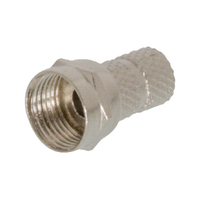 FC-012 F-connector 5.5 mm male zilver