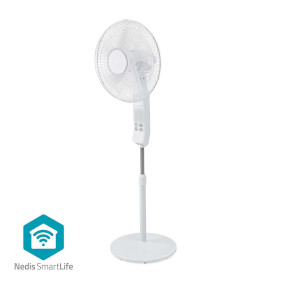 FNST17CWT40W Smartlife ventilator | wi-fi | 400 mm | verstelbare hoogte | draait automatisch | 3 snelheden | tijd