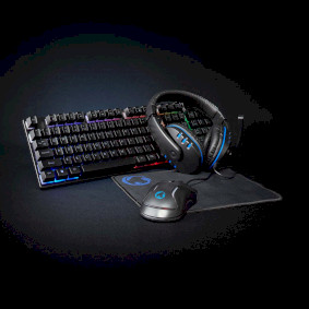 GCK51110BKUS Gaming combo kit | 5-in-1 | toetsenbord, koptelefoon, muis en muismat | zwart | qwerty | us internat