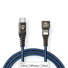 GCTB39650AL20 Usb-kabel | usb 2.0 | apple lightning 8-pins | usb-c™ male | 60 w | 480 mbps | vernikkeld | 2.