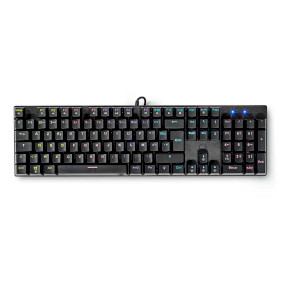 GKBDM110BKFR Bedraad gaming toetsenbord | usb type-a | mechanische toetsen | led | azerty | frans | usb gevoed | 