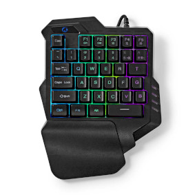 GKBDS110BK Bedraad gaming toetsenbord | usb type-a | membrane toetsen | rgb | enkelhandig | universeel | usb ge