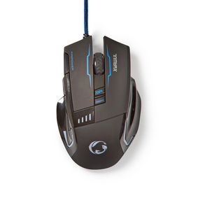 GMWD300BK Gaming muis | bedraad | dpi: 800 / 1600 / 2400 / 4000 dpi | ja | aantal knoppen: 8 | ja | rechtshand