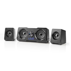 GSPR21022BK Gaming speaker | speaker-kanalen: 2.2 | usb gevoed | 3,5 mm male | 48 w | led | volumebediening