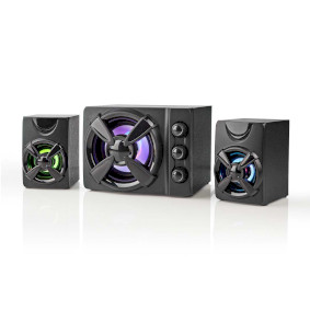 GSPR31021BK Gaming speaker | speaker-kanalen: 2.1 | usb gevoed | 3,5 mm male | 33 w | led | volumebediening