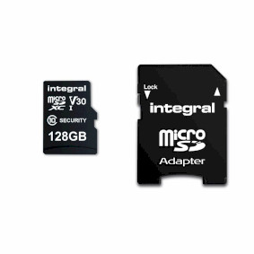 INMSDX128G10SE 128 gb security camera microsd-kaart voor dash cams, home cams, cctv, body cams & drones
