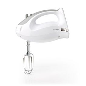 KAHM100CWT Handmixer | 200 w | 5-snelheden | turbo-functie | 2 deeghaken / 2 kloppers | grijs / wit