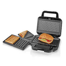 KAMG110FBK Multi grill | grill / sandwich / waffle | 700 w | 22 x 12.5 cm | automatische temperatuurregeling | 