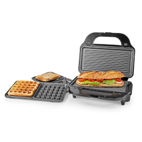 KAMG120FBK Multi grill | grill / sandwich / waffle | 900 w | 28 x 15 cm | automatische temperatuurregeling | ku