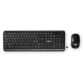 KBMCW100BKND Muis en toetsenbord - set | draadloos | muis- en toetsenbordverbinding: usb | 800 / 1200 / 1600 dpi 