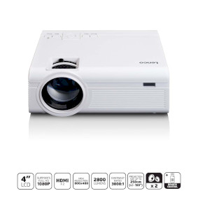 LPJ-280WH Lcd projector met hoge resolutie, ondersteunt full hd 1080p inhoud wit