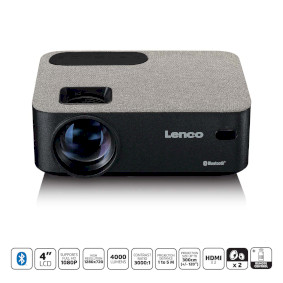 LPJ-700BKGY Hd 720p lcd projector met bluetooth grijs