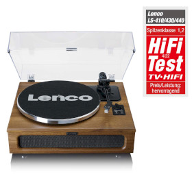 LS-410WA Platenspeler met 4 ingebouwde luidsprekers en bluetooth-ontvangst wood