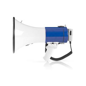 MEPH200WT Megafoon | maximaal bereik: 1500 m | maximale volume: 120 db | afneembare microfoon | ingebouwde sir