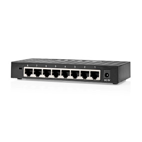 NSWH8P110BK Netwerk-switch | bekabelde snelheid: gigabit | aantal ethernetpoorten: 8