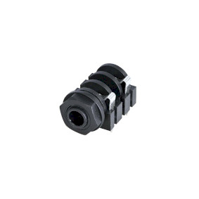 NTR-NYS2162 Monoconnector 6.35 mm female zwart