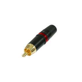 NTR-NYS373-2 Connector rca male metaal rood