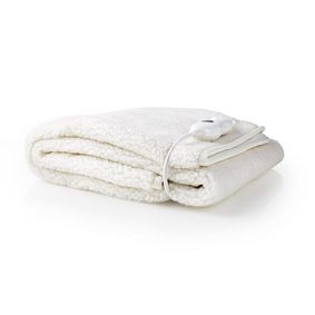 PEBL120CWT1 Elektrische deken | onderdeken | 1 persoon | 150 x 80 cm | 3 warmte standen | wasmachinebestendig | 