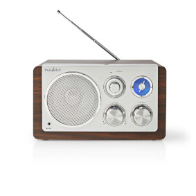 RDFM5110BN Fm-radio | tafelmodel | fm | netvoeding | analoog | 15 w | bruin