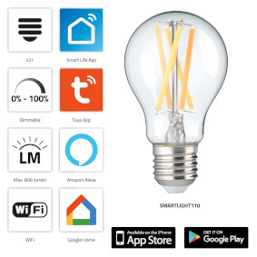 SMARTLIGHT110 Smartlight110 slimme filament led-lamp met wi-fi