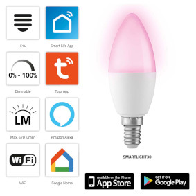 SMARTLIGHT30 Smartlight30 smart led-kleurenlamp met wi-fi